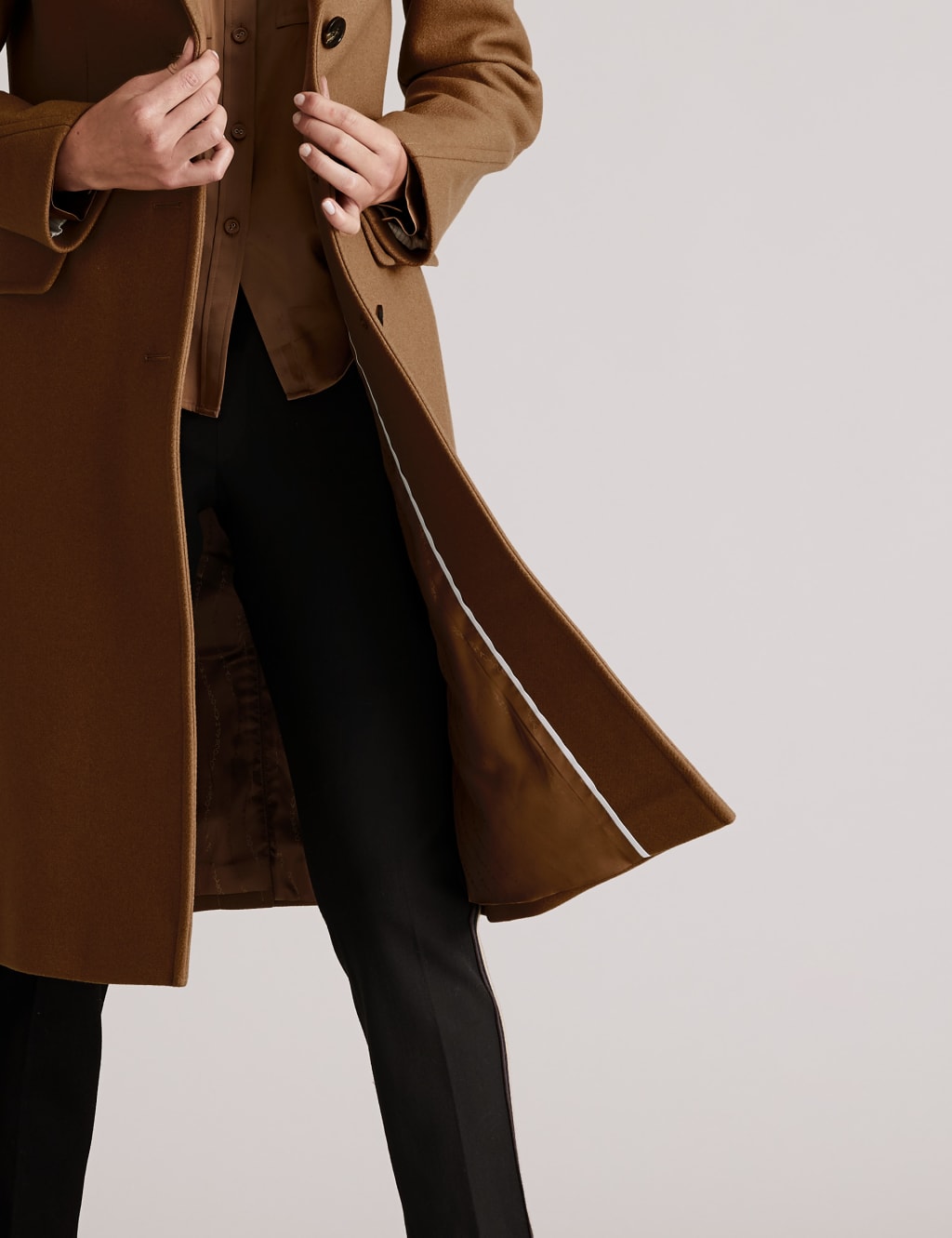 Wool Rich Tailored Coat with Cashmere 6 of 7