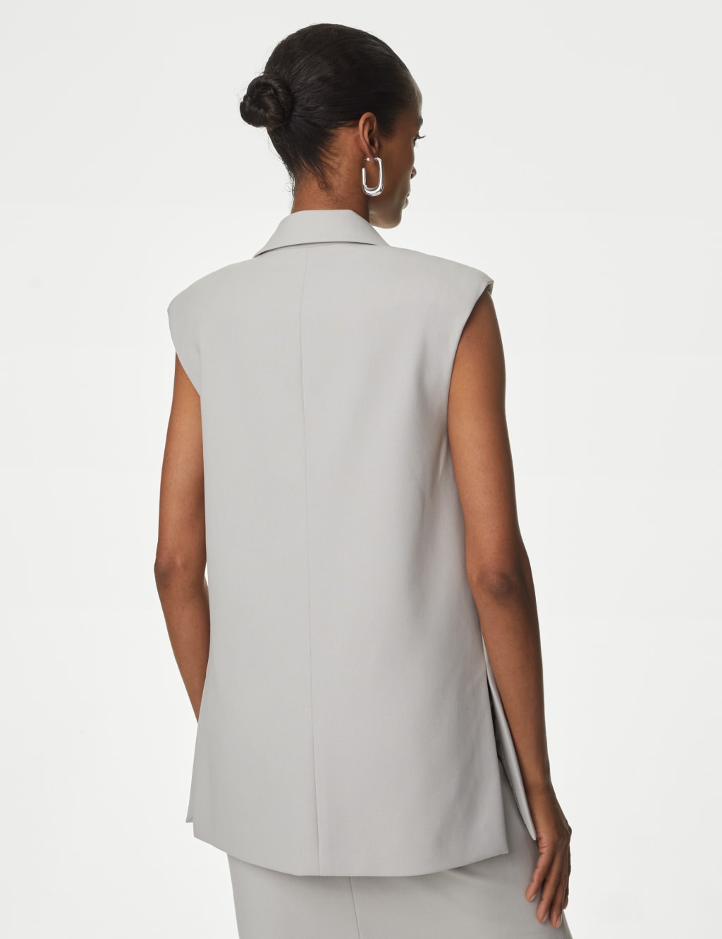 M&s grey waistcoat hotsell