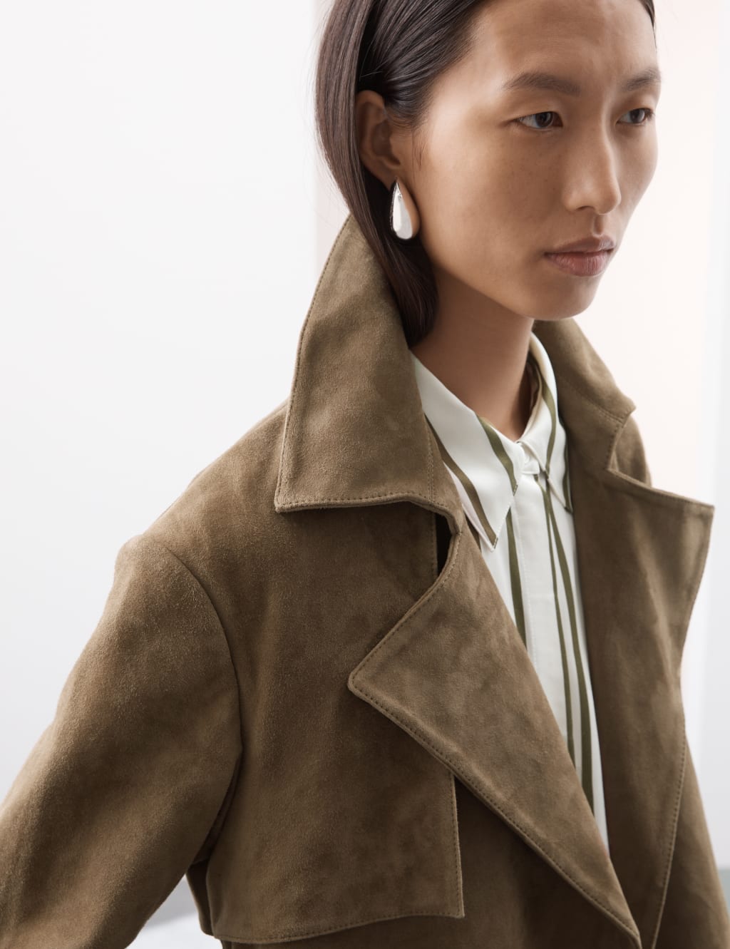 Marks and spencer suede coat 2025