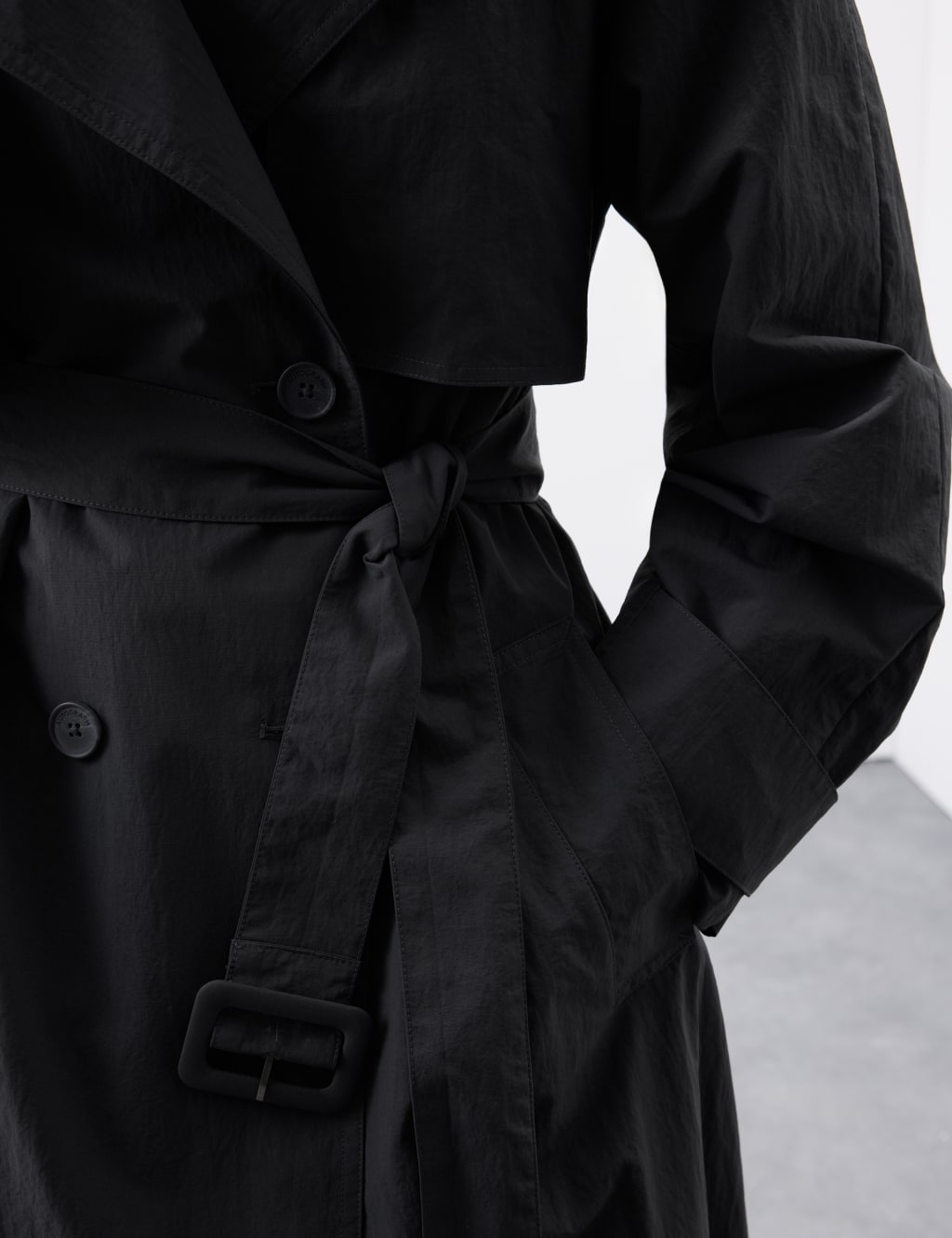 Technical Showerproof Longline Trench Coat 6 of 8