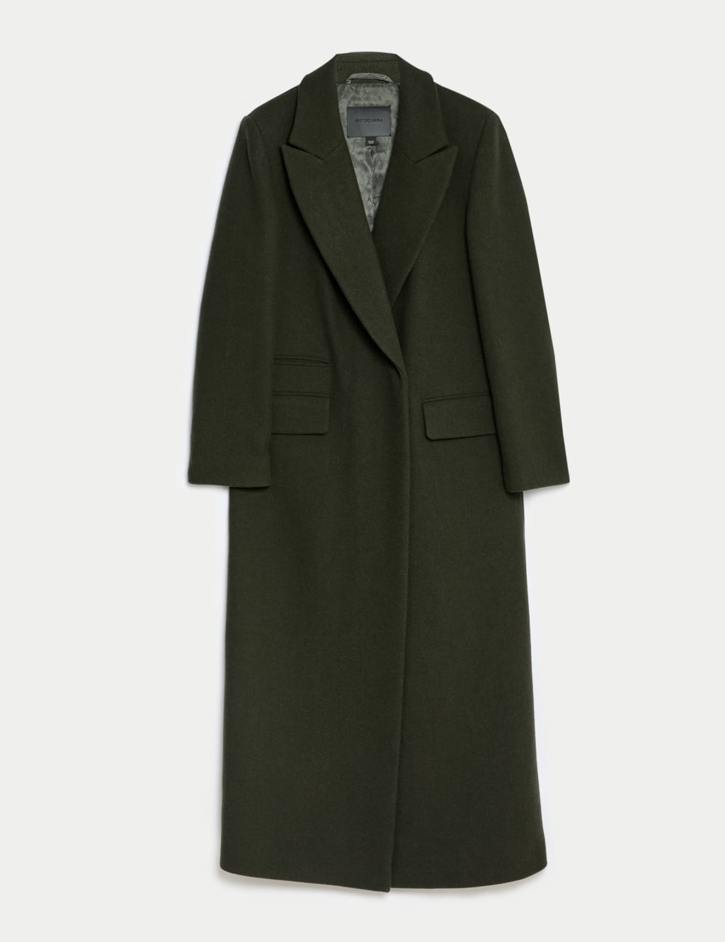 Wool Rich Double Breasted Longline Coat 2 of 8