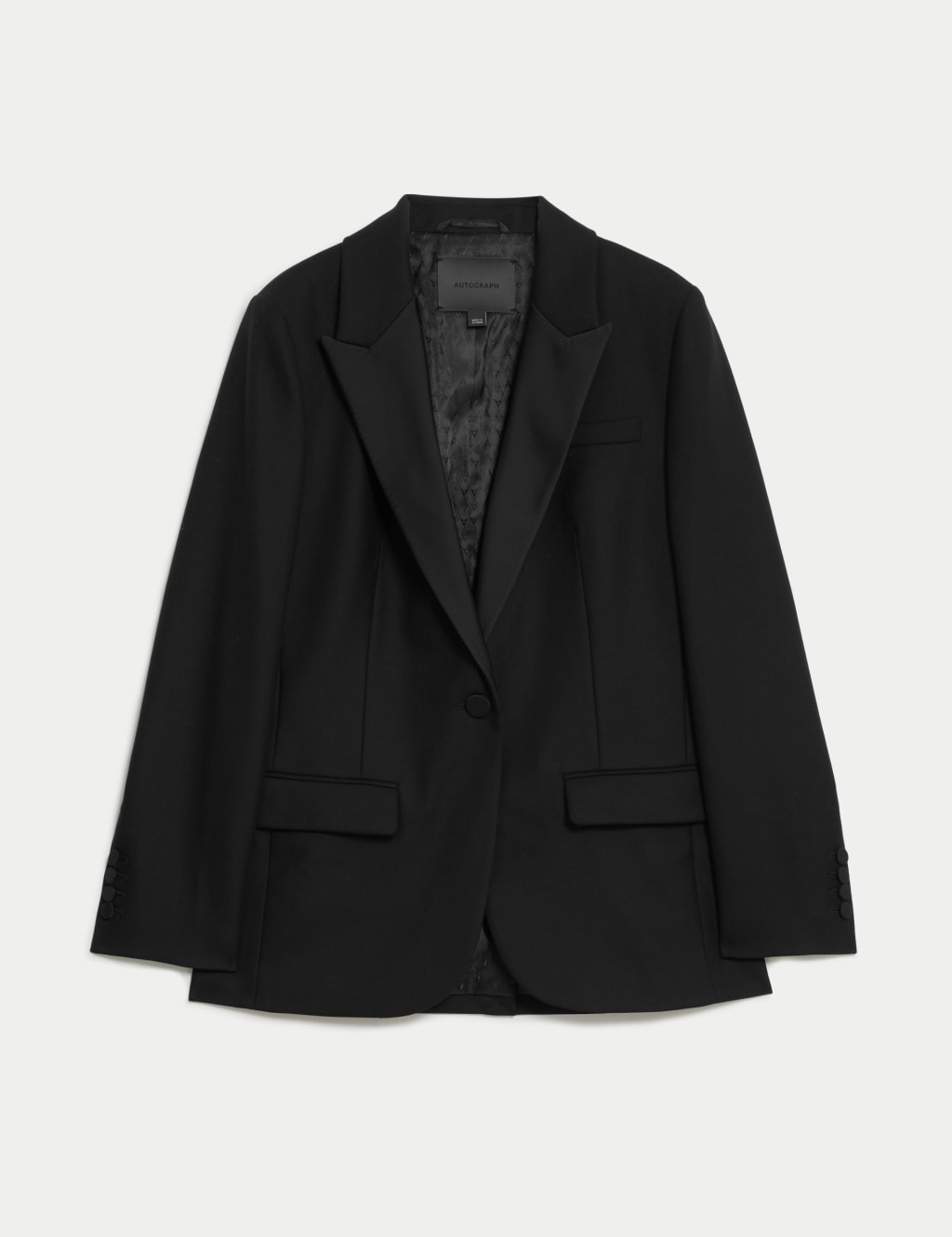 Single Breasted Blazer with Wool Autograph M S