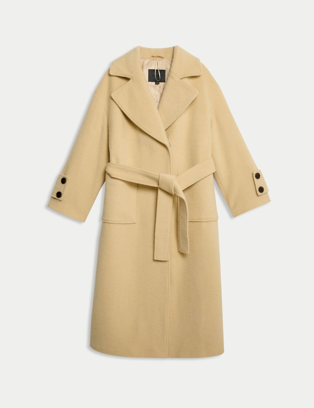 Cole haan plus size belted wool wrap coat hotsell
