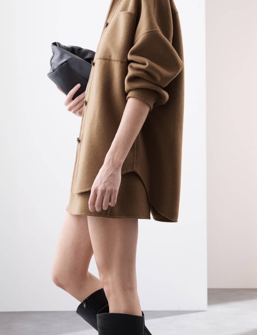 Wool Blend Collared Shacket 6 of 8