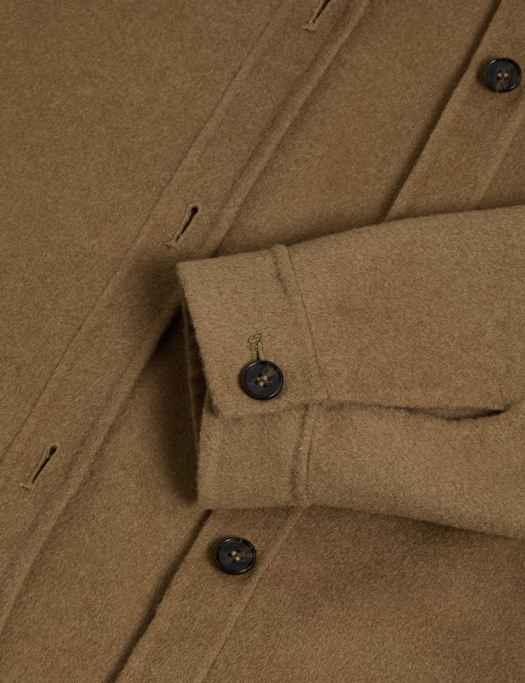 Wool Blend Collared Shacket 8 of 8