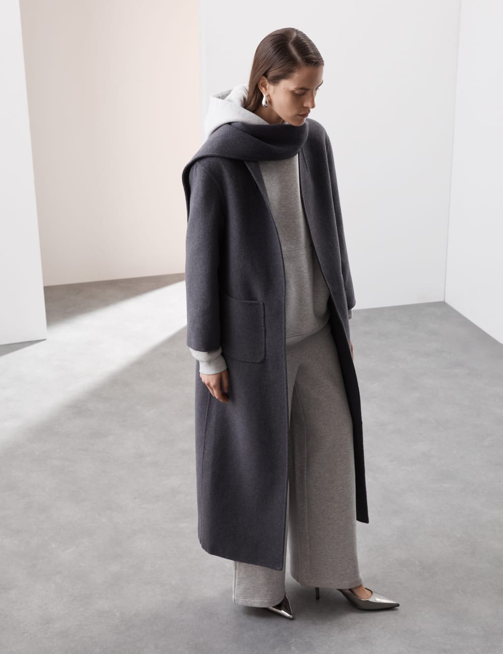 Autograph wool blend coat deals