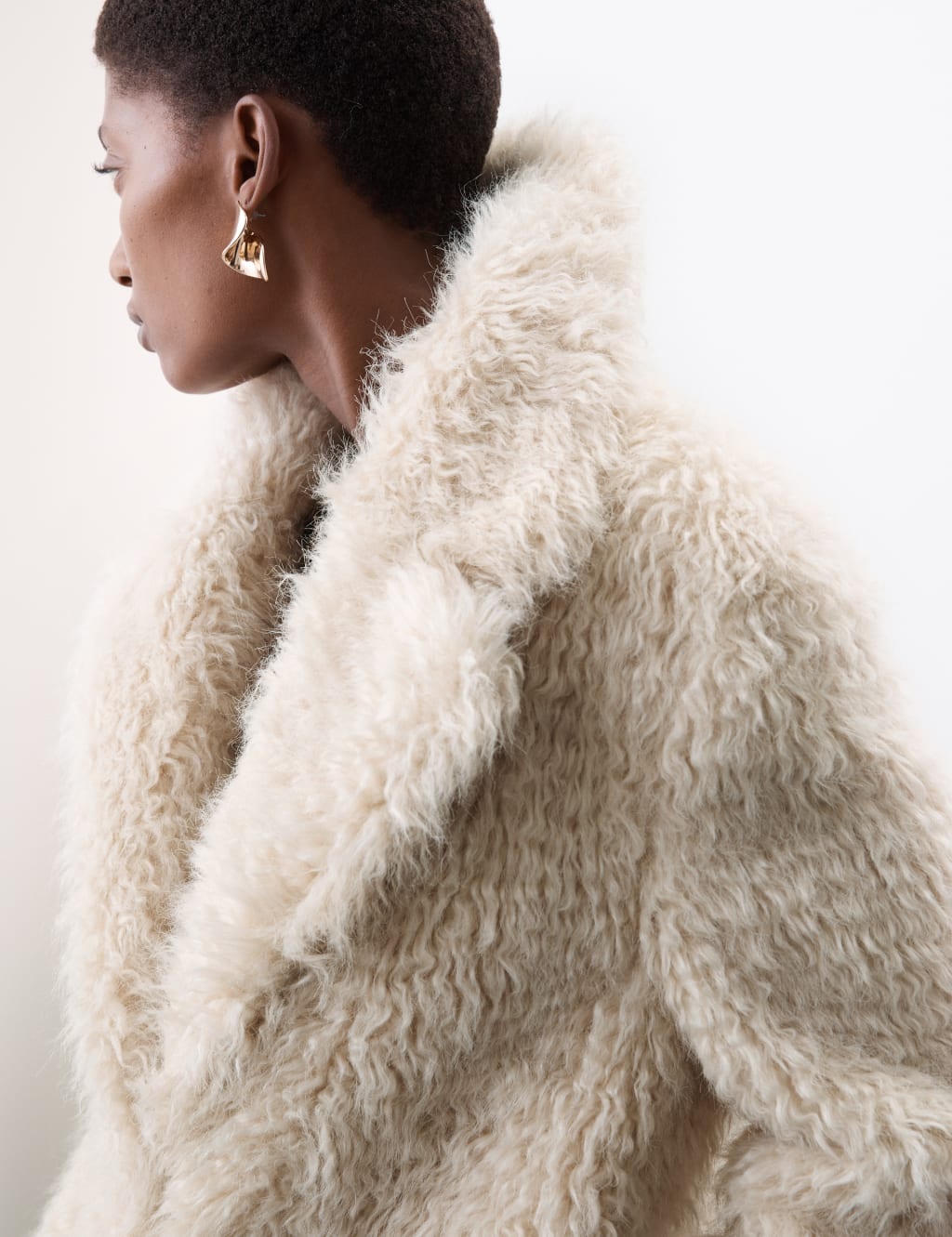 Tibi luxe faux fur coat clearance
