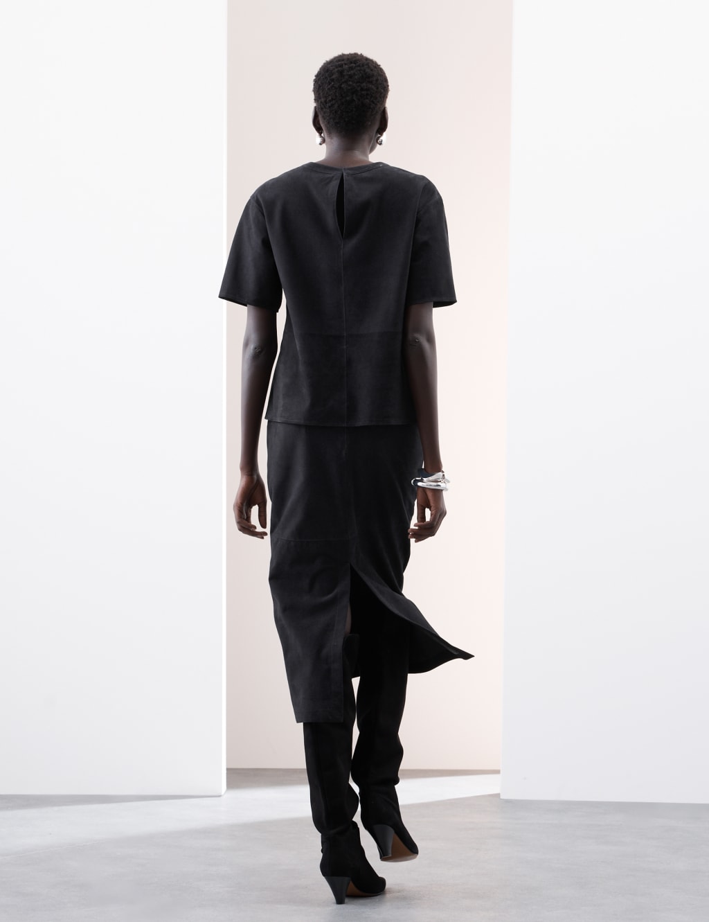 Suede Collarless Top 5 of 7