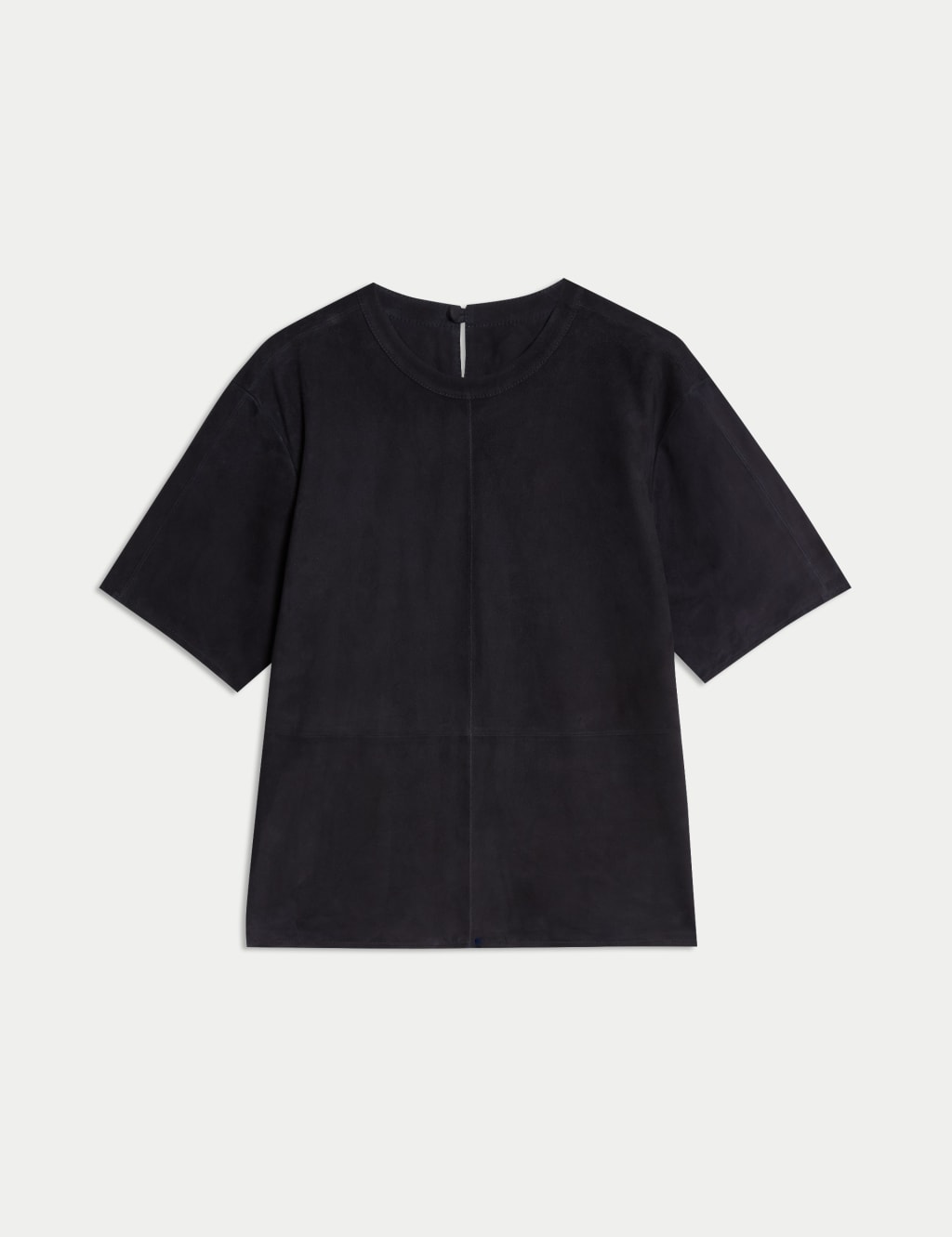 Suede Collarless Top 2 of 7