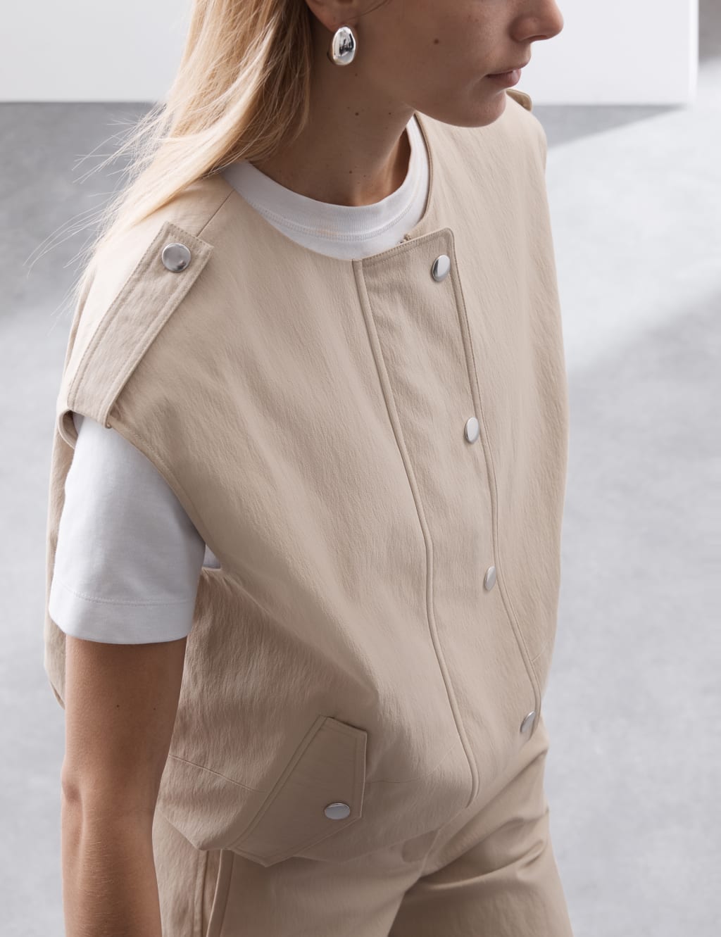 Cotton Blend Gilet 4 of 5