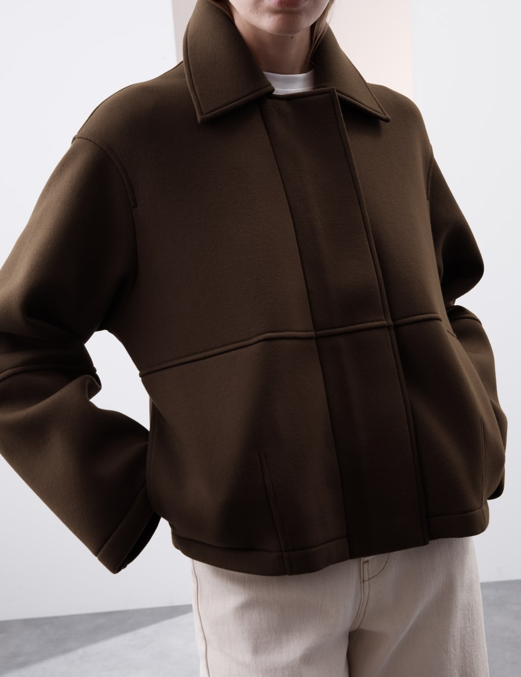 Heavy Scuba Cropped Bomber Jacket 5 of 6