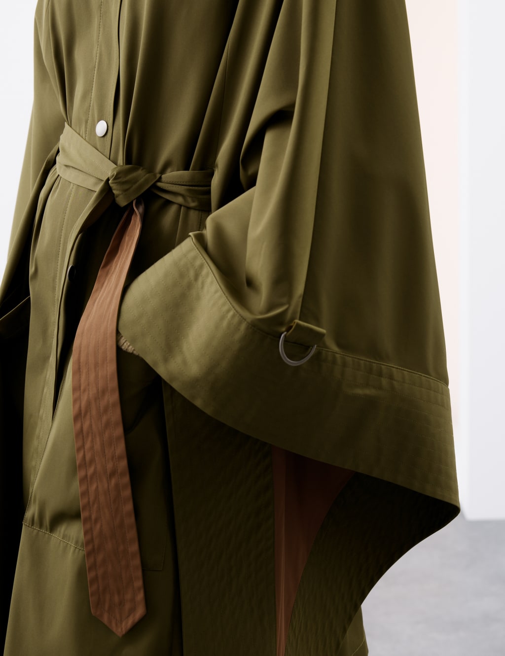Showerproof Cape Style Trench Coat 3 of 8