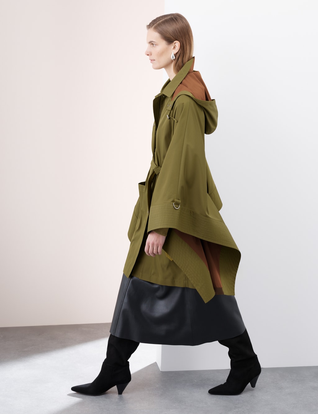 Showerproof Cape Style Trench Coat 5 of 8