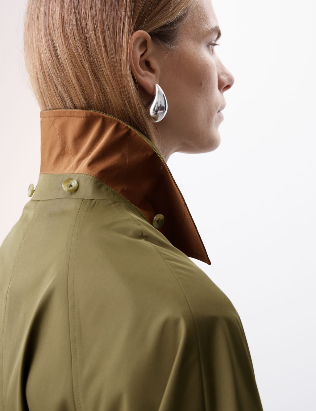 Showerproof Cape Style Trench Coat 6 of 8