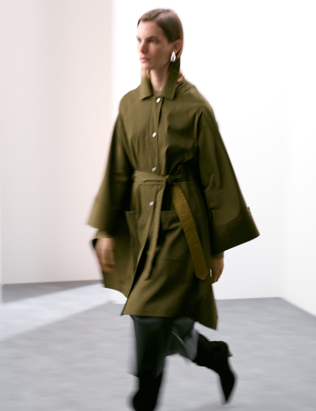 Showerproof Cape Style Trench Coat 7 of 8