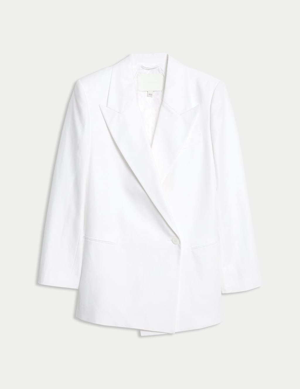 Linen Blend Single Breasted Blazer 2 of 7