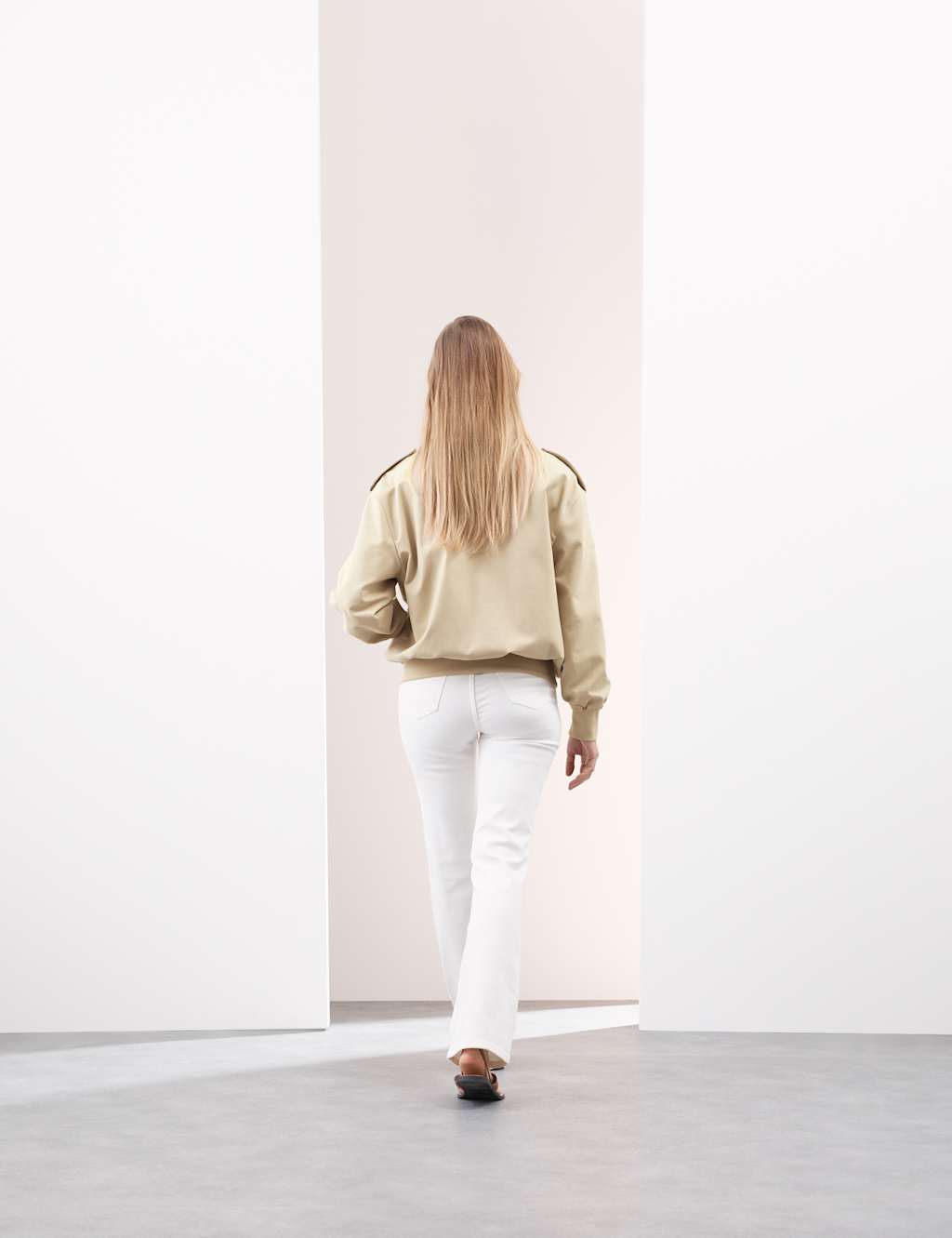 Cotton Lyocell™ Blend Blouson Bomber Jacket 5 of 8
