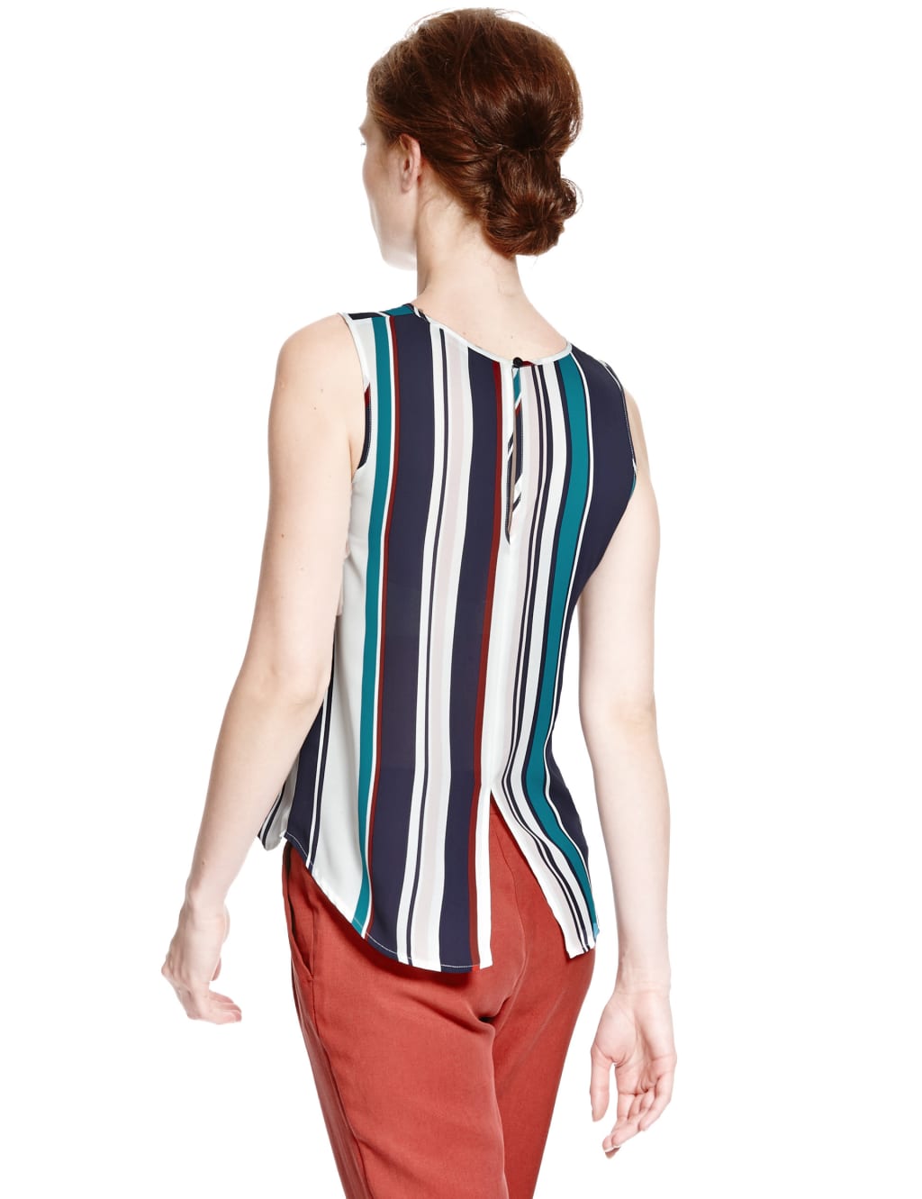 Sleeveless Striped Blouse 4 of 4
