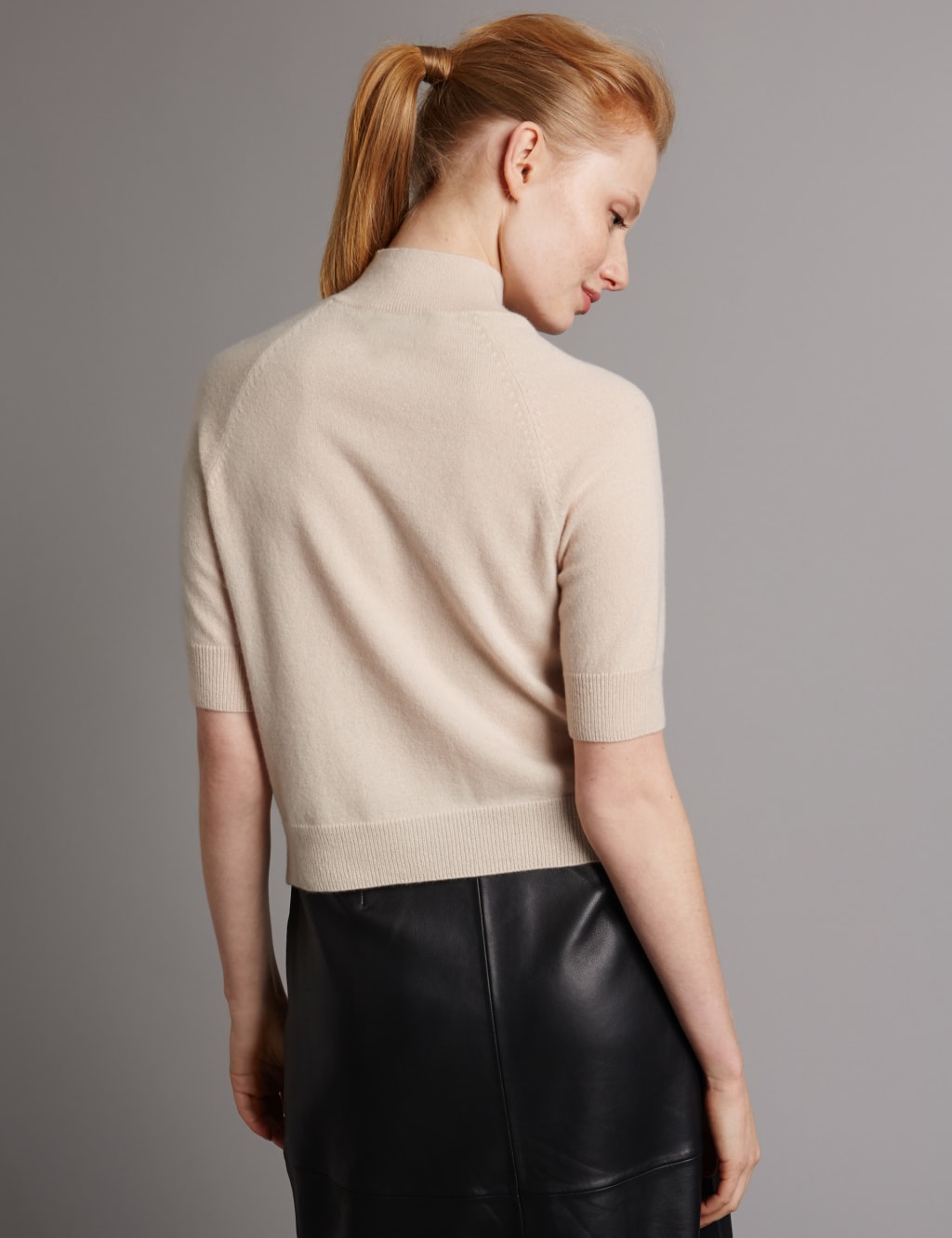 Pure Cashmere Raglan Turtle Neck Jumper 3 of 5