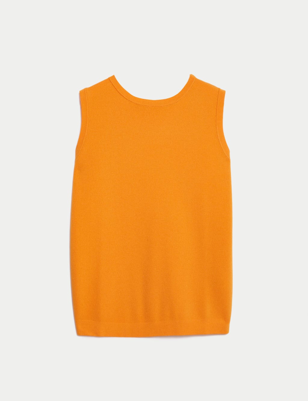 Backless Knit Vest With Round Neckline