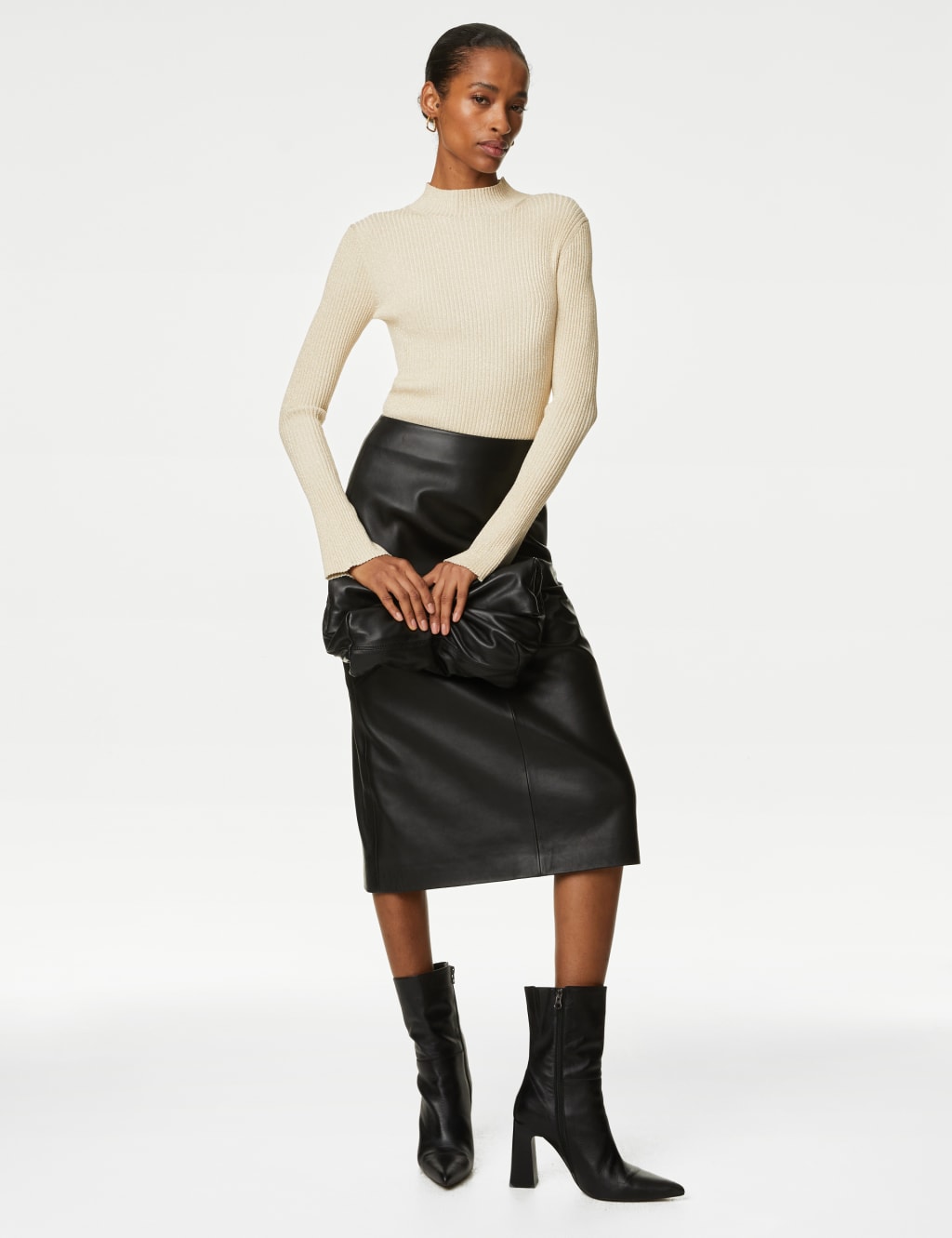Sparkly polo neck on sale