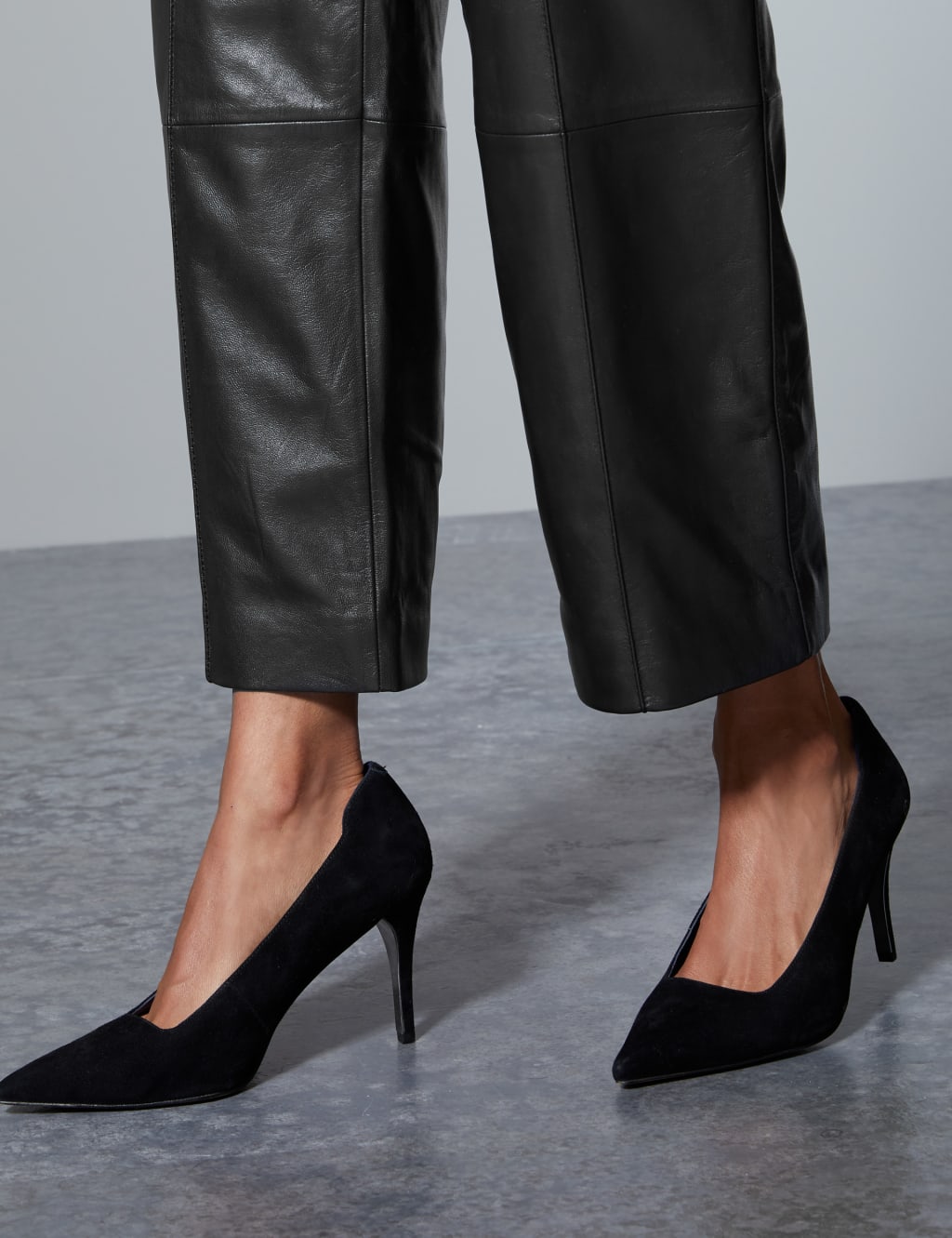 Leather Straight Leg Trousers 6 of 6
