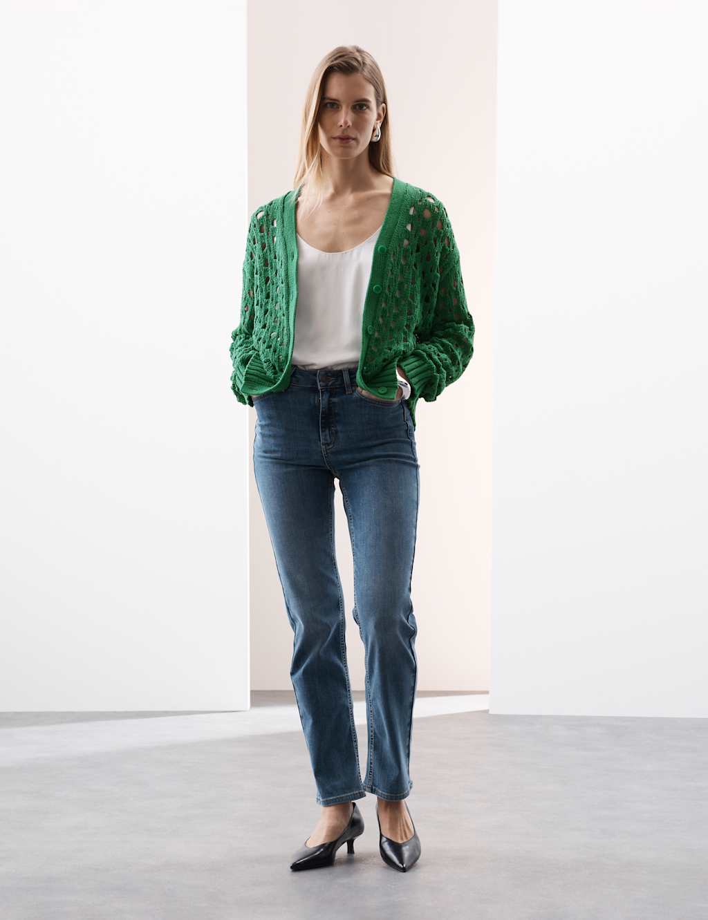 Pure Cotton Relaxed Longline Cardigan 3 of 7