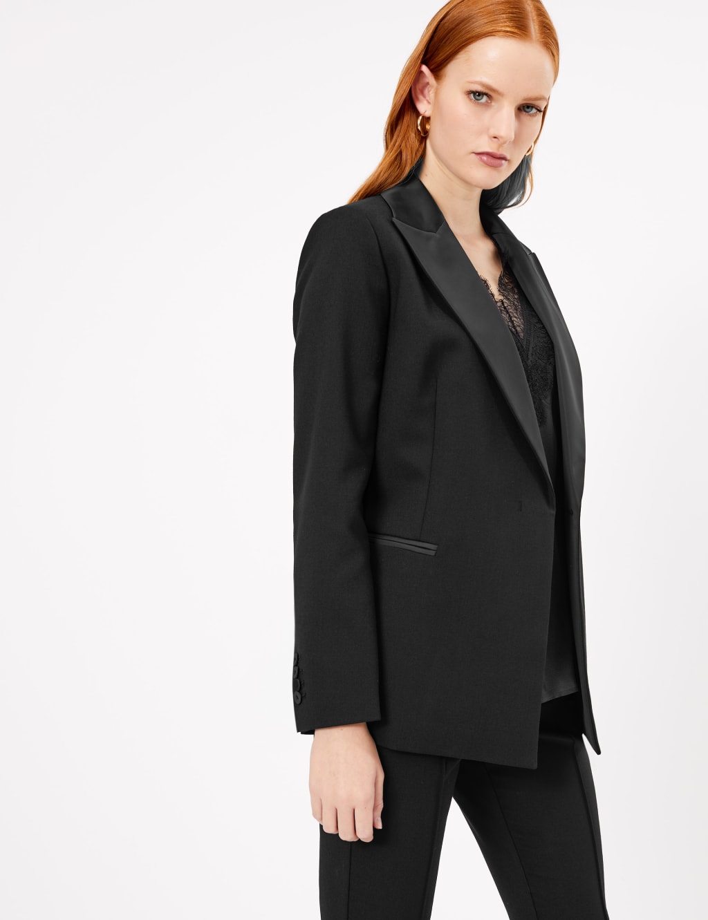 Tailored Tuxedo Blazer 1 of 5
