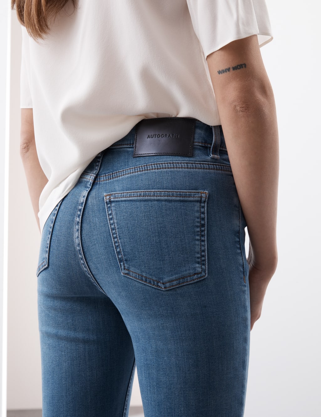 Lyocell™ Blend High Waisted Straight Leg Jeans 3 of 7