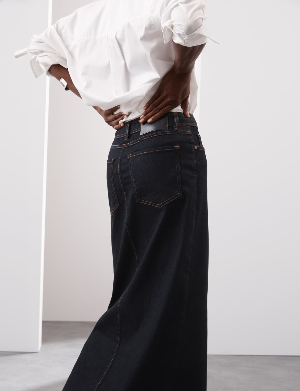 Denim Maxi Skirt