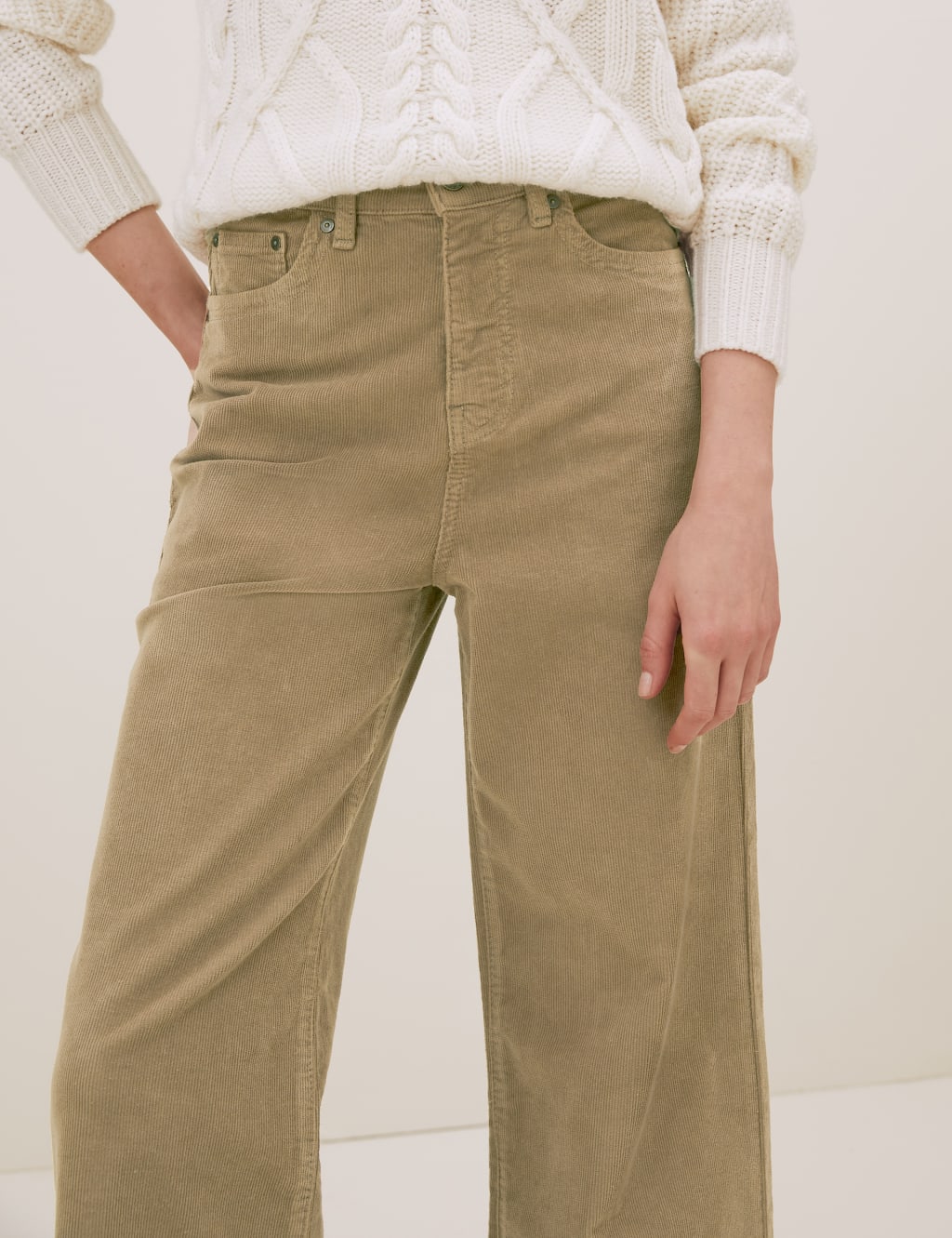 Corduroy Wide Leg Trousers 3 of 5