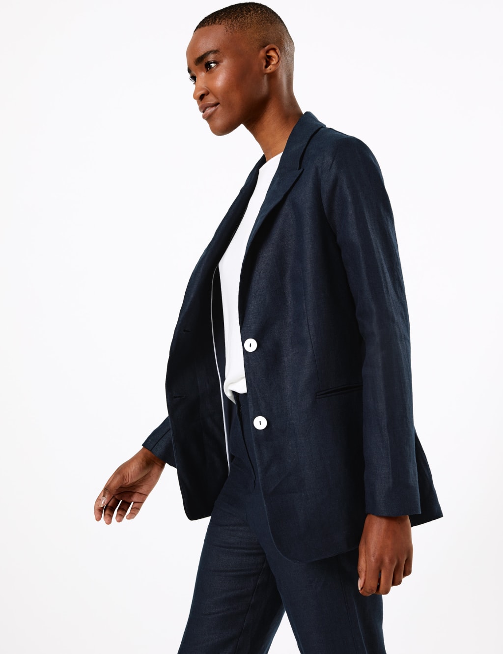 Pure Irish Linen Single Breasted Blazer 3 of 6