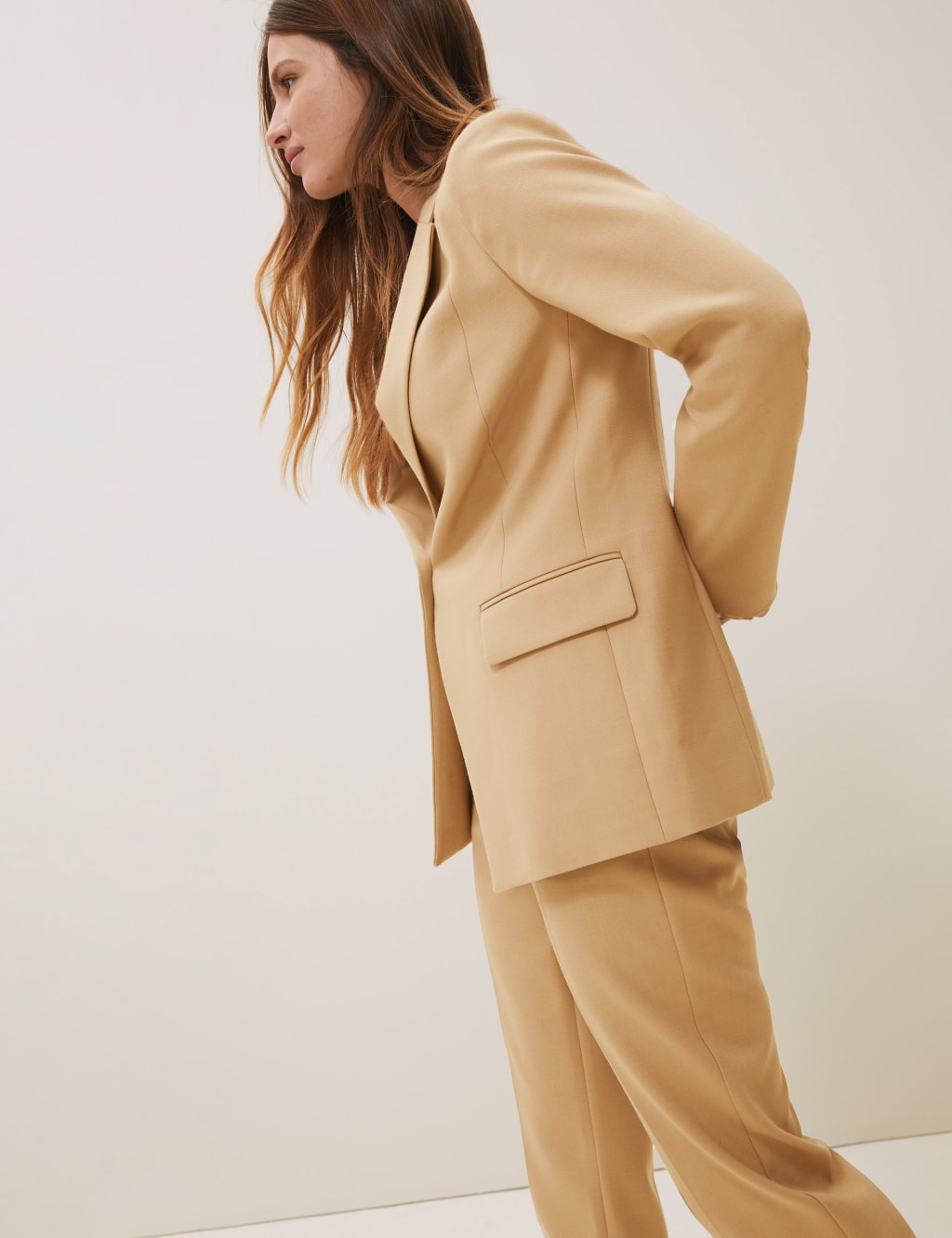 Tailored Single Breasted Blazer with Wool 1 of 6