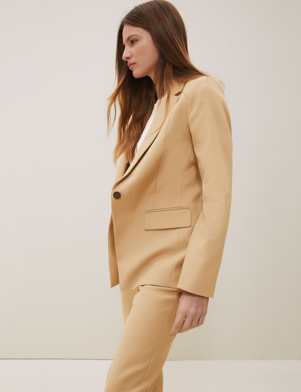 Tailored Single Breasted Blazer with Wool 5 of 6