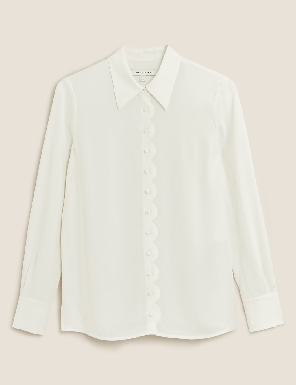 Scallop Edge Long Sleeve Shirt 2 of 5