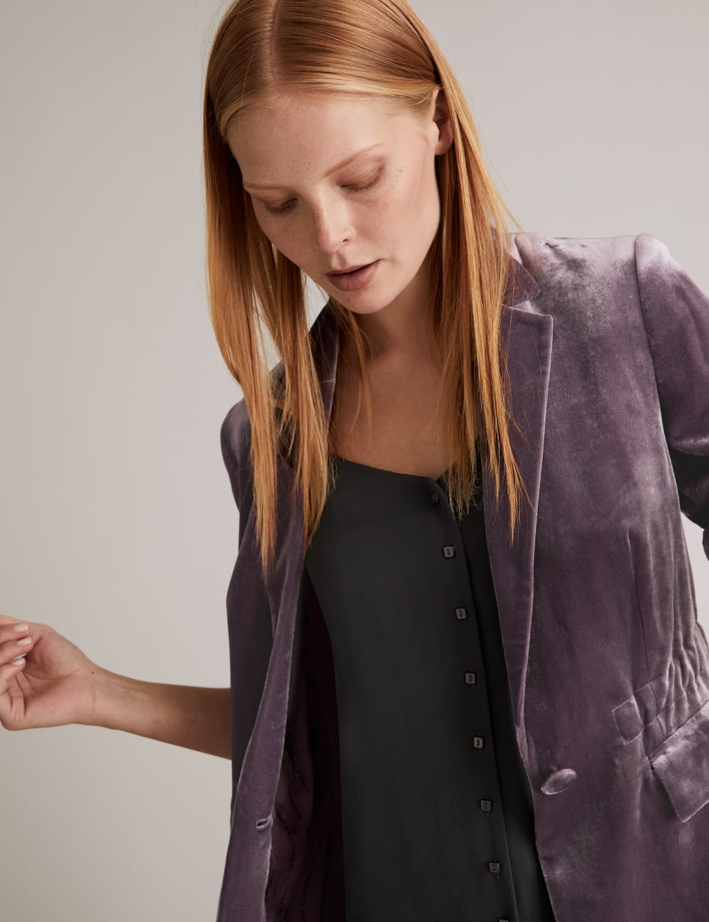 Velvet Jacket with Silk Autograph M S