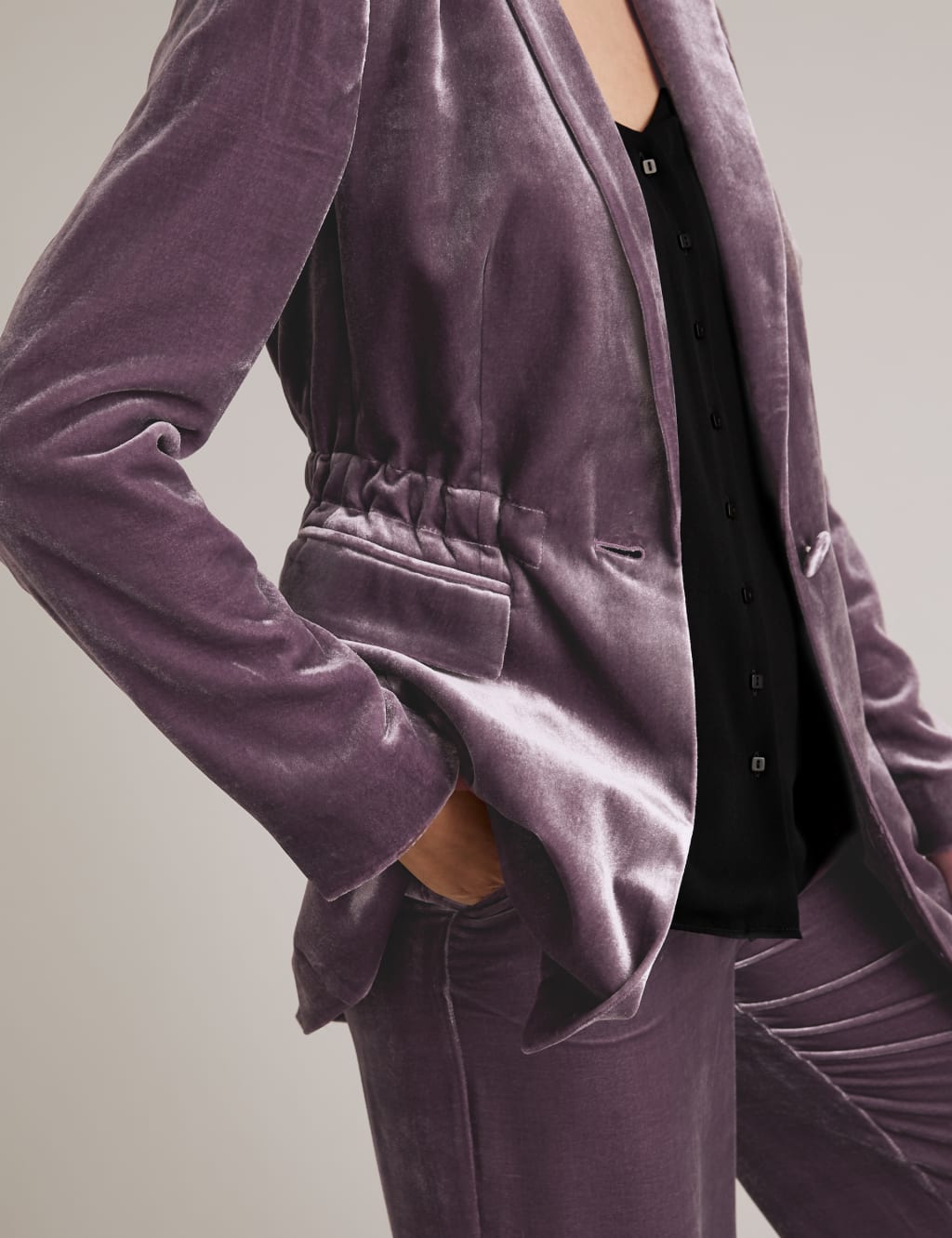 Velvet Jacket with Silk Autograph M S