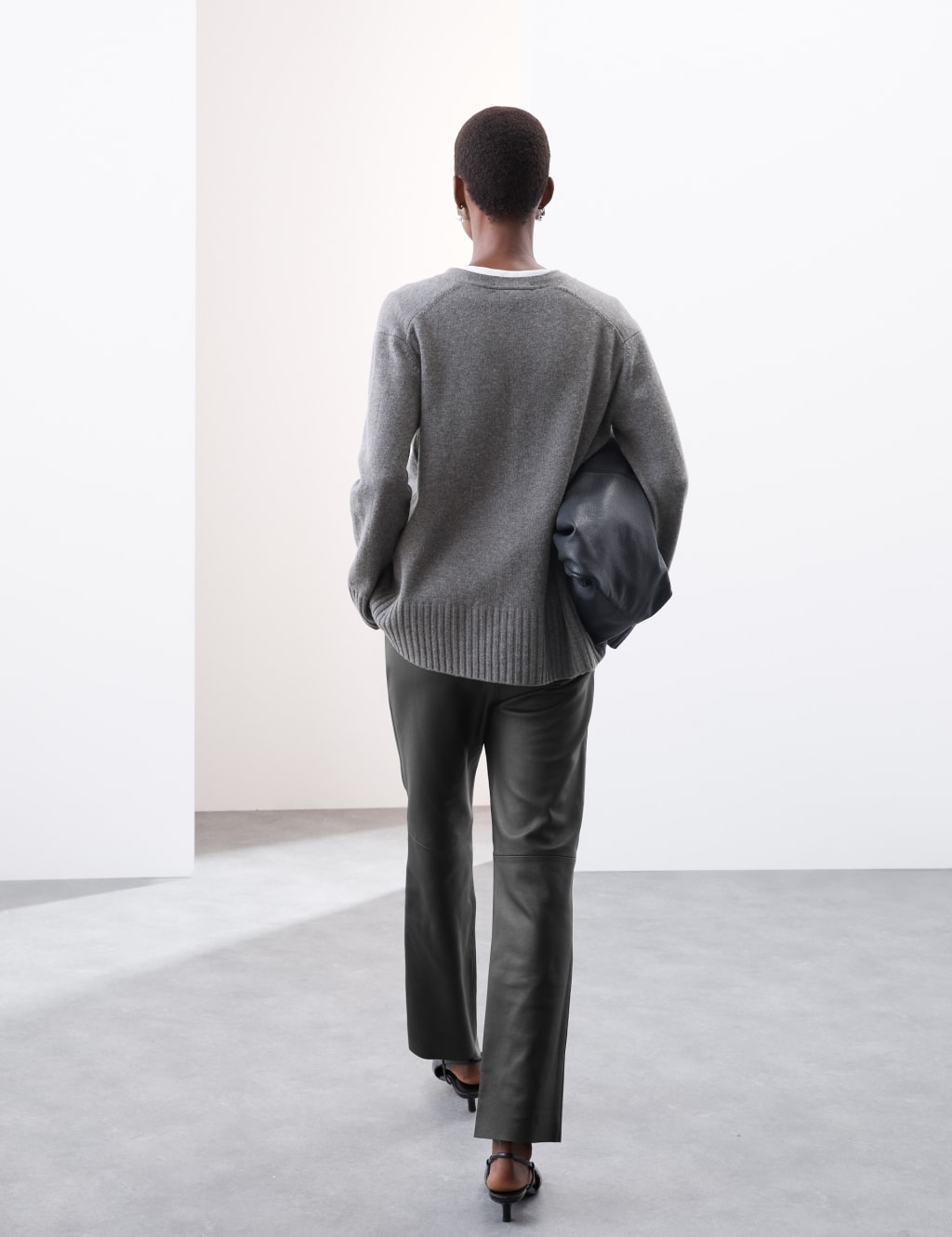 Leather Straight Leg Trousers 6 of 7