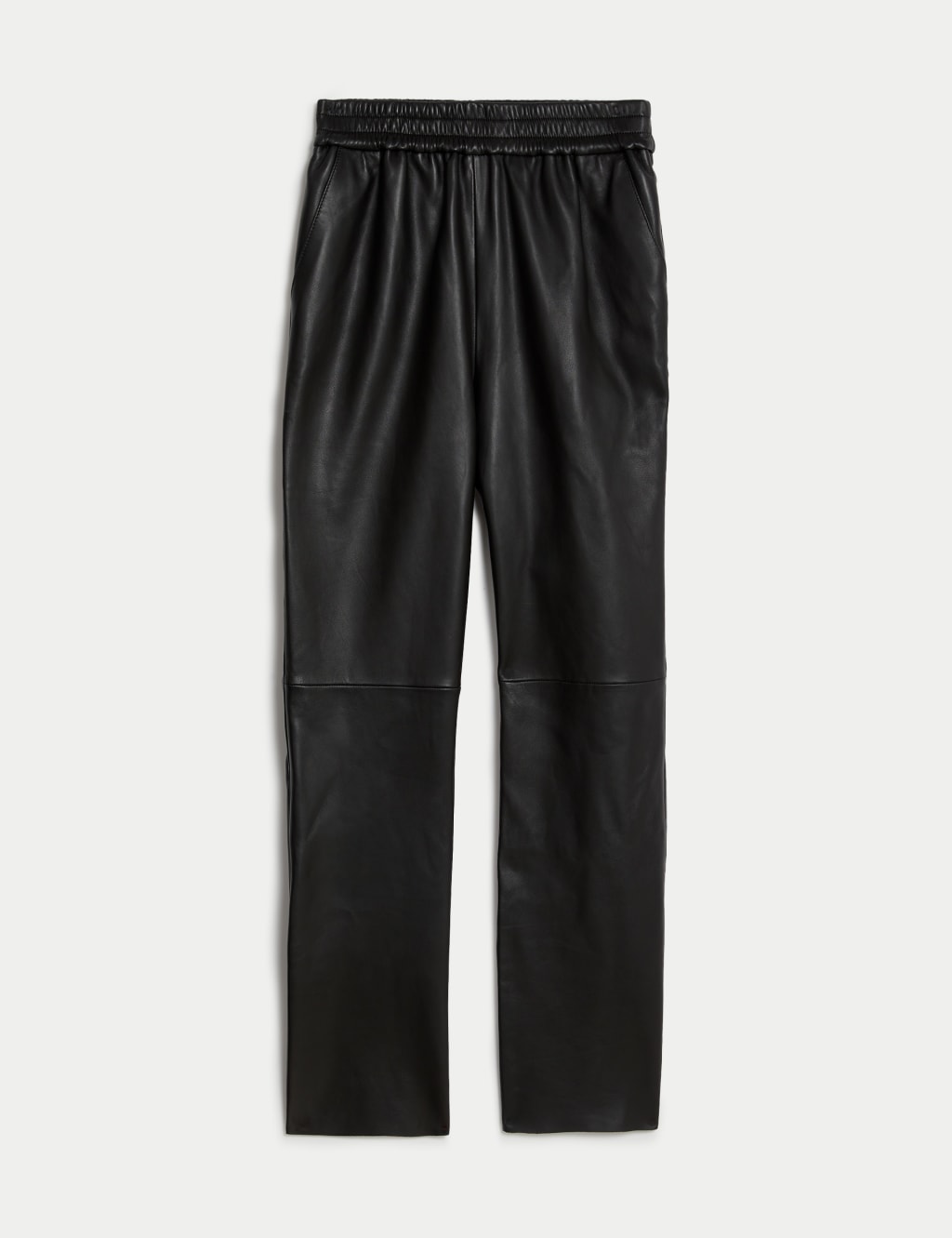 Leather Straight Leg Trousers 2 of 7