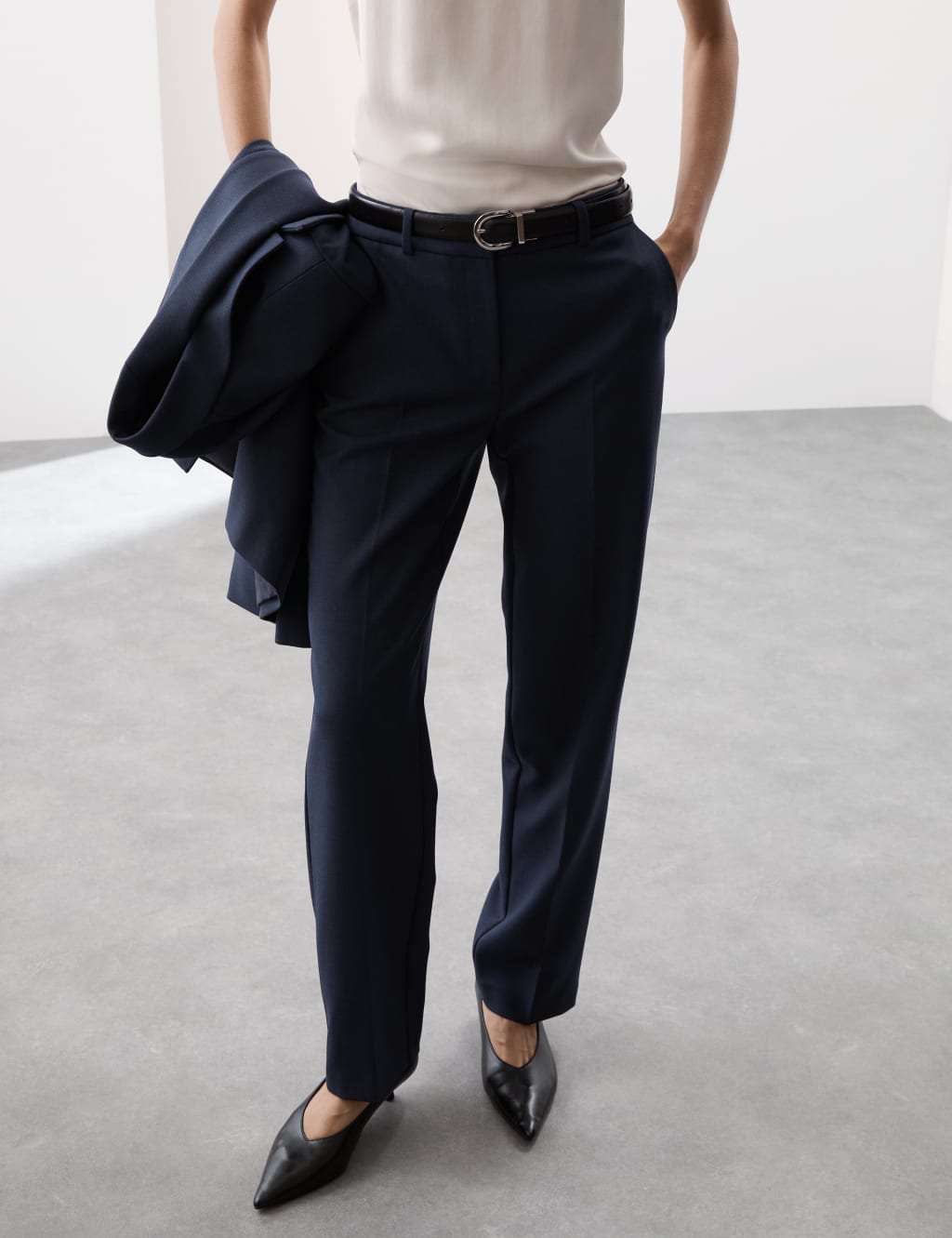 M and s straight leg womens trousers sales