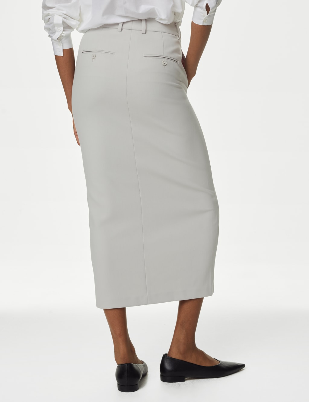 Split Front Maxi Pencil Skirt