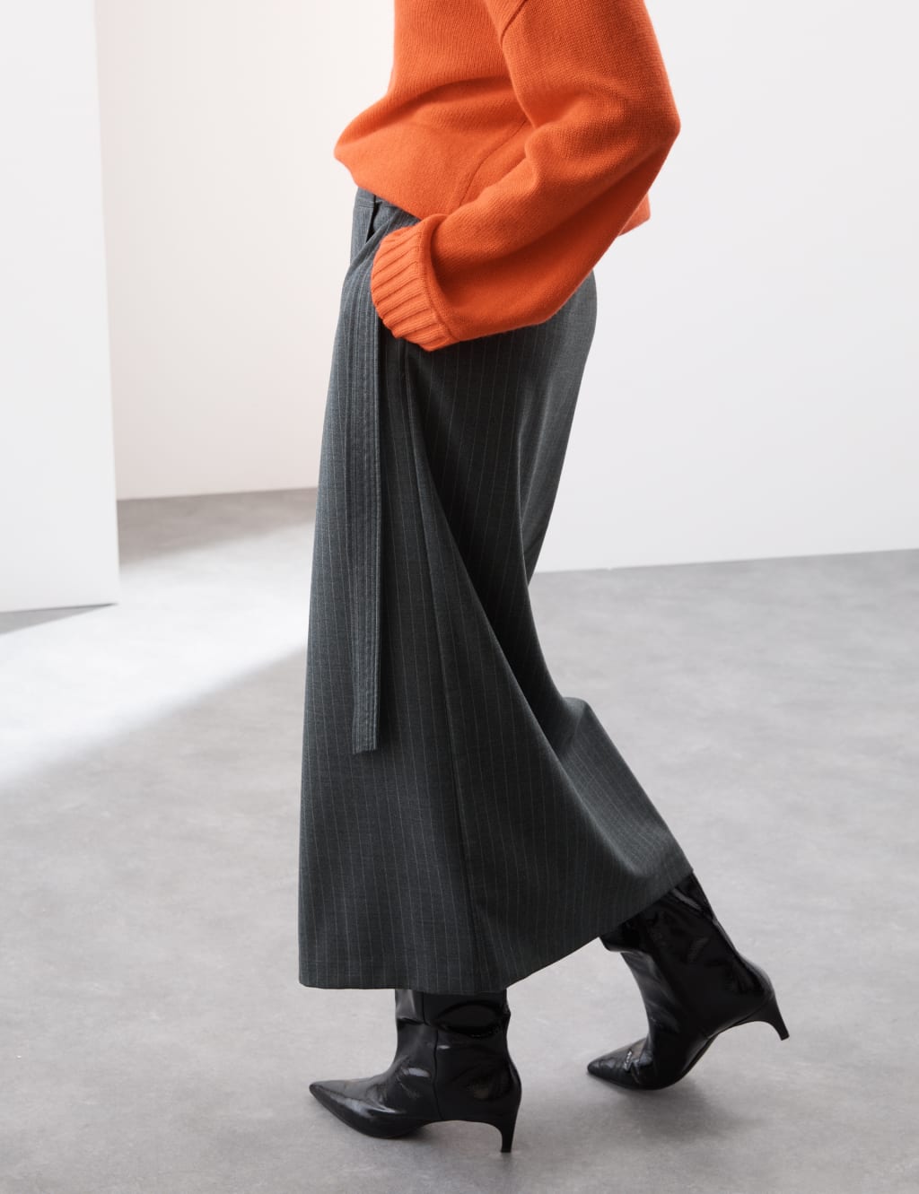 Wool wrap maxi skirt sale