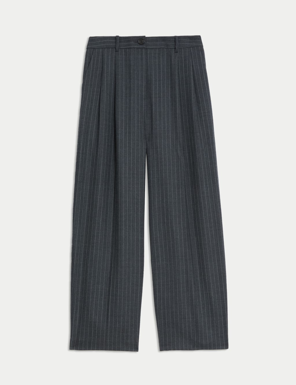Pinstripe tapered trousers hotsell