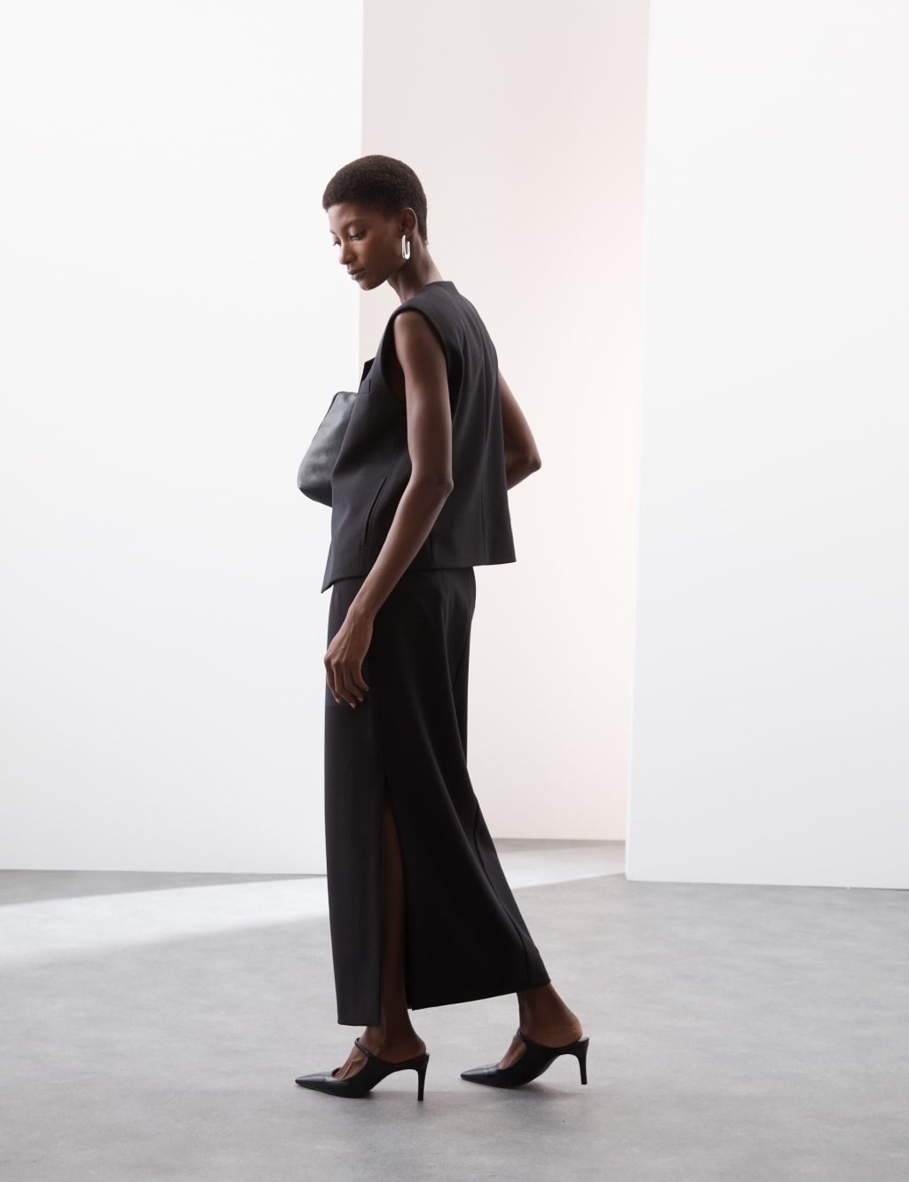 Maxi Pencil Skirt with Wool Autograph M S