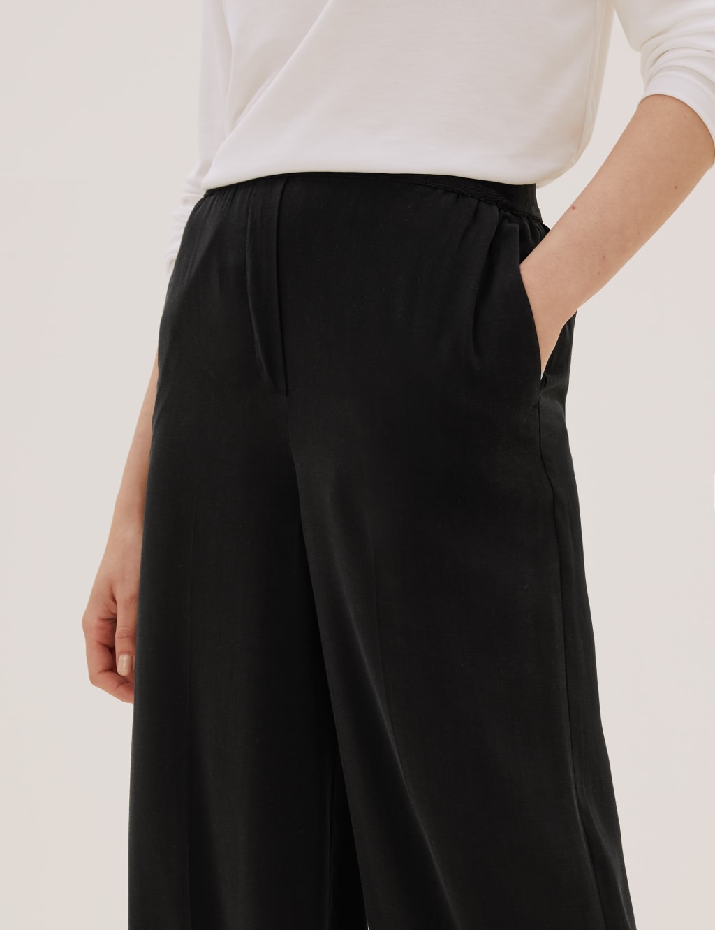 Cupro Wide Leg Trousers 3 of 5