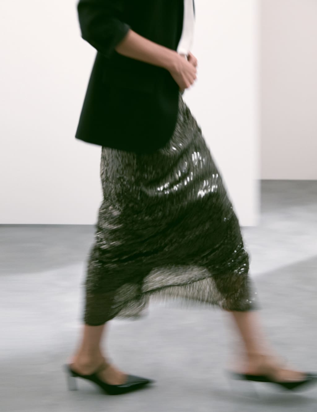 Sequin Midaxi Column Skirt Autograph M S