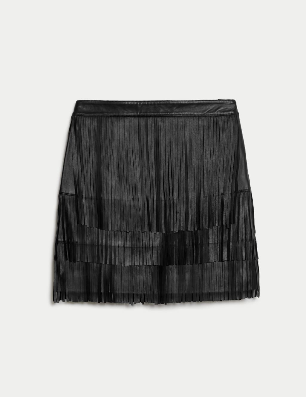 White leather tassel skirt cheap