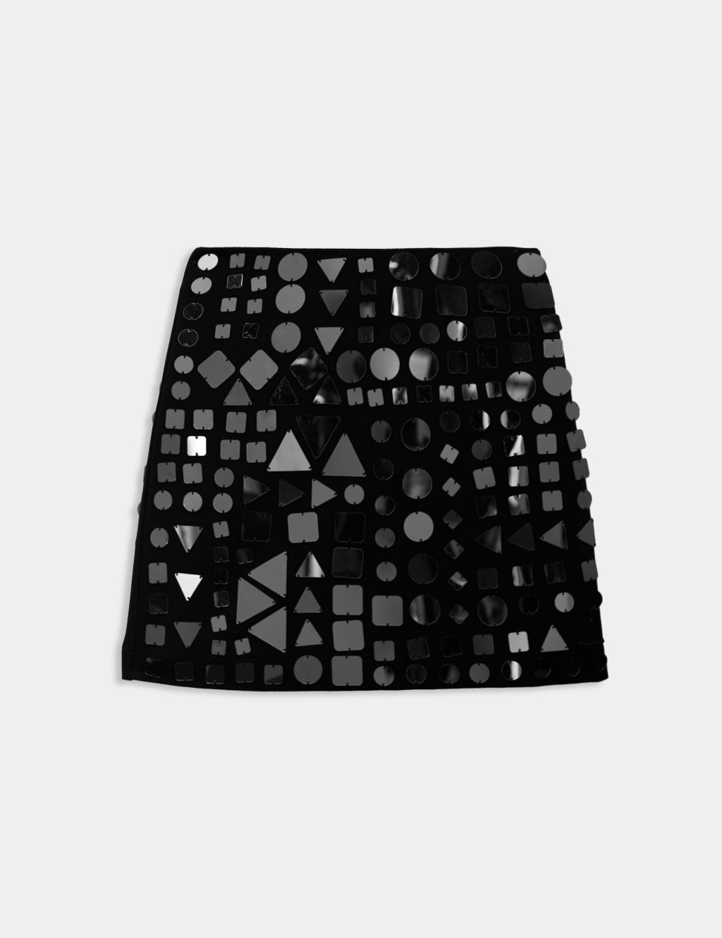Mirror Embellished Mini A Line Skirt Autograph M S