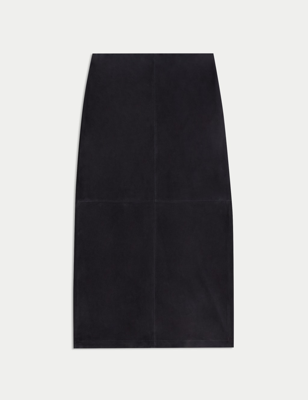 Suede Midi A-Line Skirt 2 of 7