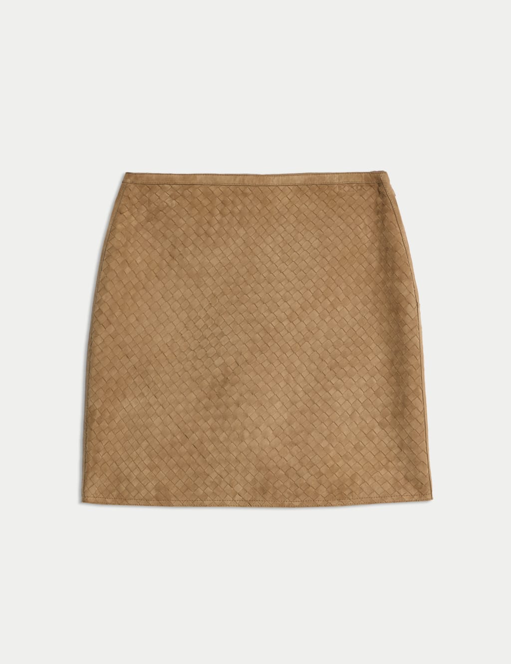 Suede Textured Mini A-Line Skirt 2 of 7